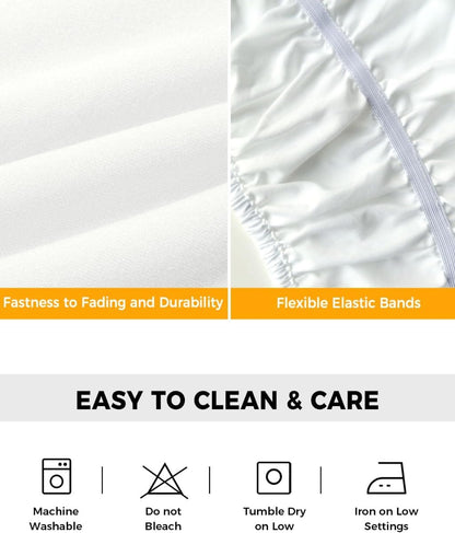 Yellow Lemons Bed Skirt Queen Size 16 Inch Drop, Adjustable Elastic Wrap Around Bed Skirts Easy Fitting Dust Ruffle Bedskirt Bed Frame Cover Summer Botanical Fruit Leaves Country