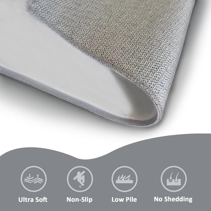 2x3 Striped Throw Rug, Yellow and Navy Blue Stripes Area Rugs for Entryway Living Room Bedroom, Minimalist Home Decor Carpet - Washable Indoor Door Mat, Non Slip Pet Friendly